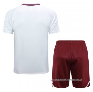 Chandal del Flamengo Manga Corta 2024-2025 Blanco - Pantalon Corto
