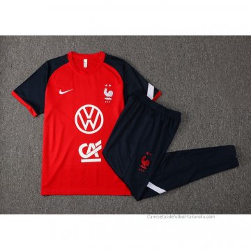 Chandal del Francia Manga Corta 2021-2022 Rojo