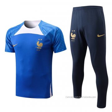Chandal del Francia Manga Corta 2022-2023 Azul Chandal del Francia Manga Corta 2022-2023 Azul