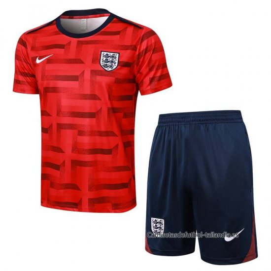 Chandal del Inglaterra Manga Corta 2024-2025 Rojo - Pantalon Corto - Haga un click en la imagen para cerrar