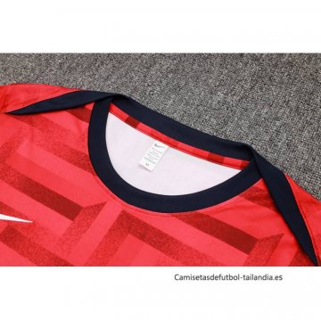 Chandal del Inglaterra Manga Corta 2024-2025 Rojo - Pantalon Corto