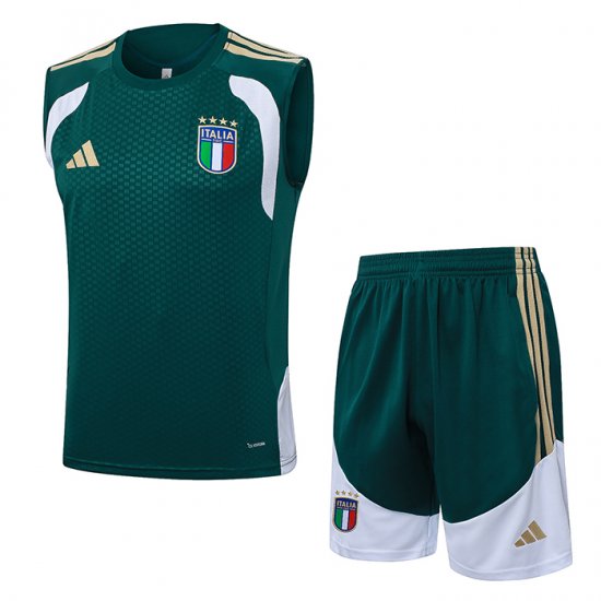 Chandal del Italia Sin Mangas 2025-2026 Verde - Haga un click en la imagen para cerrar