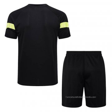 Chandal del Manchester City Manga Corta 2022-2023 Negro - Pantalon Corto