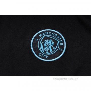 Chandal del Manchester City Manga Corta 2022-2023 Negro - Pantalon Corto