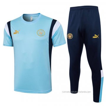 Chandal del Manchester City Manga Corta 2023-2024 Azul Chandal del Manchester City Manga Corta 2023-2024 Azul