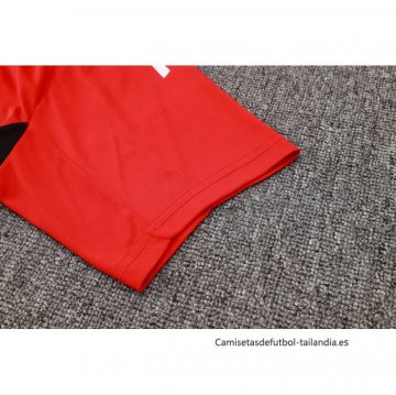 Chandal del Manchester United Manga Corta 2024-2025 Rojo - Pantalon Corto