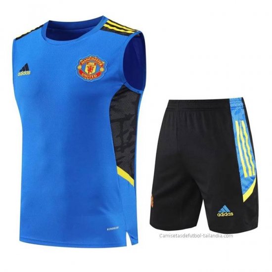 Chandal del Manchester United Sin Mangas 2022-2023 Azul - Haga un click en la imagen para cerrar