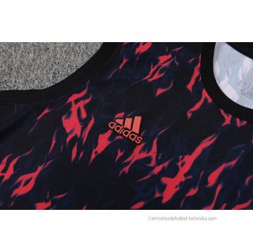 Chandal del Manchester United Sin Mangas 2022-2023 Negro y Rojo