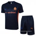 Chandal del Olympique Marsella Manga Corta 2024-2025 Azul - Pantalon Corto