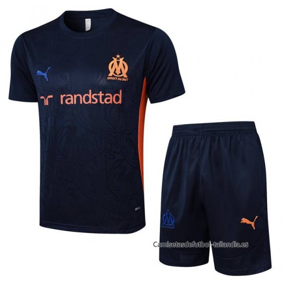 Chandal del Olympique Marsella Manga Corta 2024-2025 Azul - Pantalon Corto - Haga un click en la imagen para cerrar