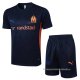 Chandal del Olympique Marsella Manga Corta 2024-2025 Azul - Pantalon Corto