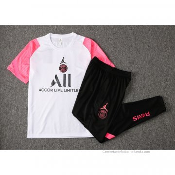 Chandal del Paris Saint-Germain Jordan Manga Corta 2021-2022 Blanco