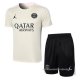 Chandal del Paris Saint-Germain Jordan Manga Corta 2024-2025 Amarillo - Pantalon Corto