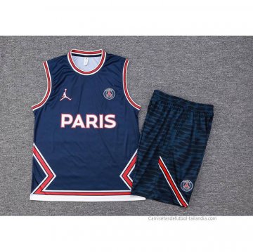 Chandal del Paris Saint-Germain Jordan Sin Mangas 2023-2024 Azul