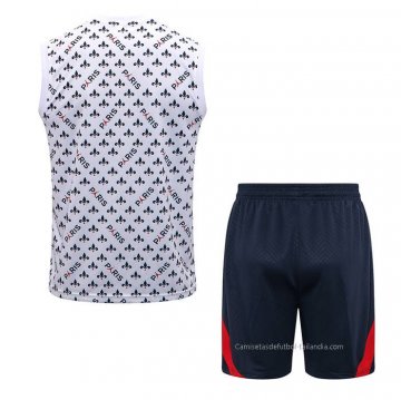Chandal del Paris Saint-Germain Jordan Sin Mangas 2022-2023 Blanco