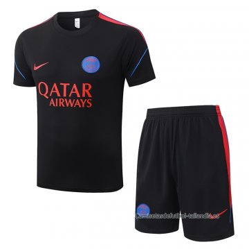 Chandal del Paris Saint-Germain Manga Corta 2026-2027 Negro - Pantalon Corto Chandal del Paris Saint-Germain Manga Corta 2026-2027 Negro - Pantalon Corto