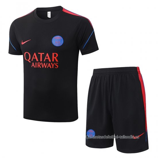 Chandal del Paris Saint-Germain Manga Corta 2026-2027 Negro - Pantalon Corto - Haga un click en la imagen para cerrar
