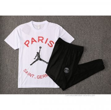 Chandal del Paris Saint-Germain Manga Corta 2021-2022 Blanco