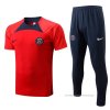 Chandal del Paris Saint-Germain Manga Corta 2022-2023 Rojo Chandal del Paris Saint-Germain Manga Corta 2022-2023 Rojo