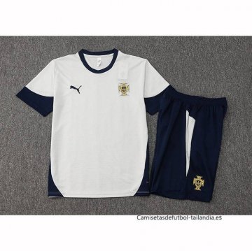Chandal del Portugal Manga Corta 2024-2025 Blanco - Pantalon Corto