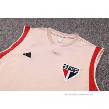 Chandal del Sao Paulo Sin Mangas 2023-2024 Amarillo