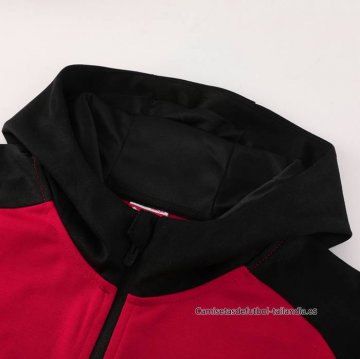 Chaqueta con Capucha del AC Milan 2024-2025 Rojo