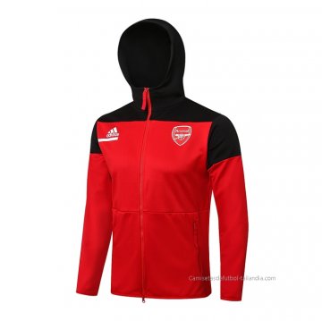 Chaqueta con Capucha del Arsenal 2021-2022 Rojo Chaqueta con Capucha del Arsenal 2021-2022 Rojo