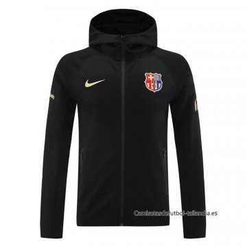 Chaqueta con Capucha del Barcelona 2024-2025 Negro Chaqueta con Capucha del Barcelona 2024-2025 Negro