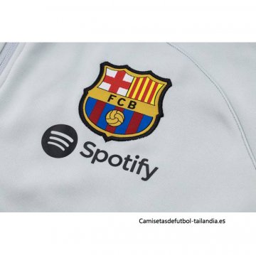 Chaqueta con Capucha del Barcelona 2023-2024 Blanco