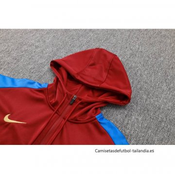 Chaqueta con Capucha del Barcelona 2024-2025 Rojo