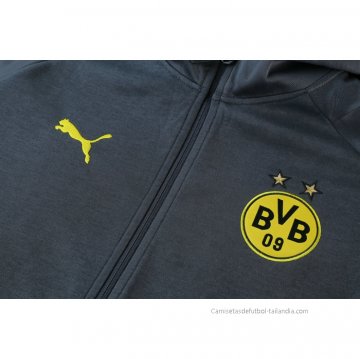 Chaqueta con Capucha del Borussia Dortmund 2021-2022 Gris