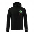 Chaqueta con Capucha del Inter Milan 2021 Negro