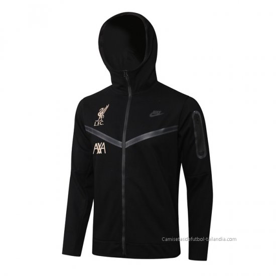 Chaqueta con Capucha del Liverpool 2021-2022 Negro - Haga un click en la imagen para cerrar