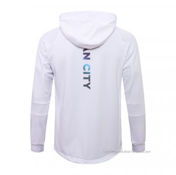Chaqueta con Capucha del Manchester City 2021-2022 Blanco