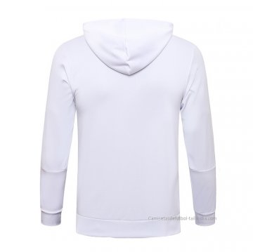 Chaqueta con Capucha del Real Madrid 2021-2022 Blanco