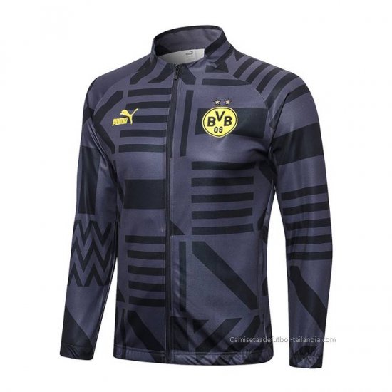Chaqueta del Borussia Dortmund 2022-2023 Negro y Gris - Haga un click en la imagen para cerrar
