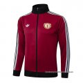Chaqueta del Manchester United 2024-2025 Rojo Oscuro