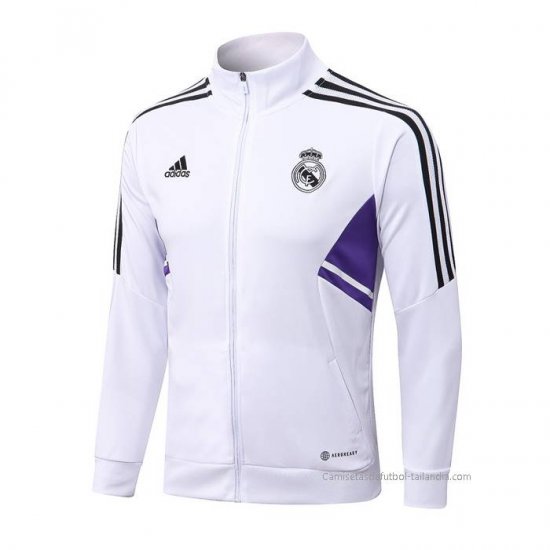 Chaqueta del Real Madrid 2022-2023 Blanco y Purpura - Haga un click en la imagen para cerrar