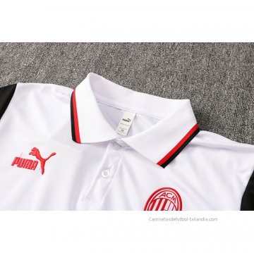 Conjunto Polo del AC Milan 2021-2022 Blanco