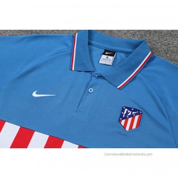 Conjunto Polo del Atletico Madrid 2022-2023 Azul