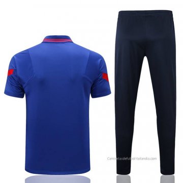 Conjunto Polo del Atletico Madrid 2022-2023 Azul