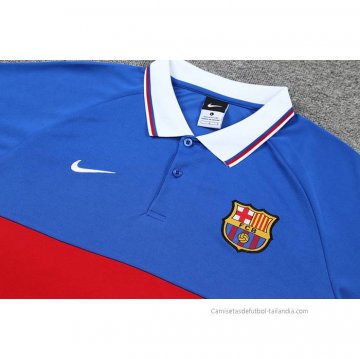 Conjunto Polo del Barcelona 2022-2023 Azul Rojo Negro