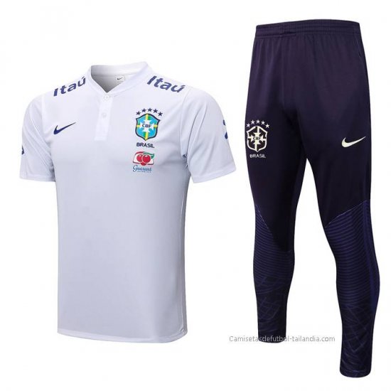Conjunto Polo del Brasil 2022-2023 Blanco - Haga un click en la imagen para cerrar