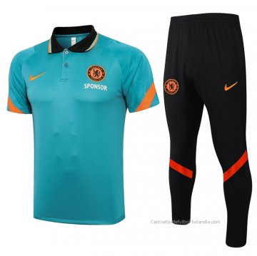 Conjunto Polo del Chelsea 2021-2022 Verde Conjunto Polo del Chelsea 2021-2022 Verde