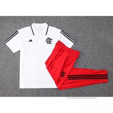 Conjunto Polo del Flamengo 2023-2024 Blanco