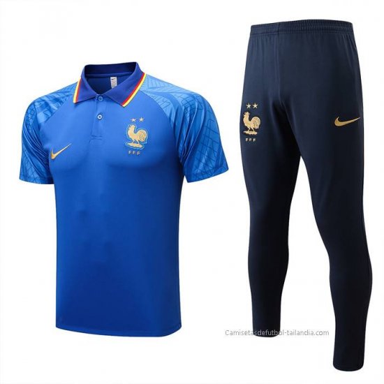 Conjunto Polo del Francia 2022-2023 Azul - Haga un click en la imagen para cerrar