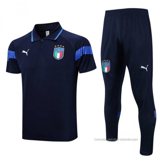 Conjunto Polo del Italia 2022-2023 Azul Marino - Haga un click en la imagen para cerrar