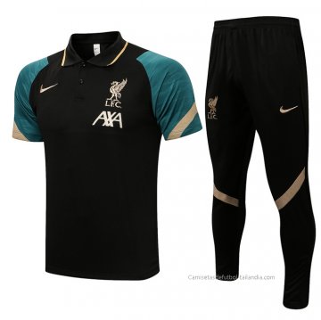 Conjunto Polo del Liverpool 2021-2022 Negro Conjunto Polo del Liverpool 2021-2022 Negro