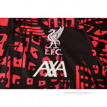 Conjunto Polo del Liverpool 2021 Rojo