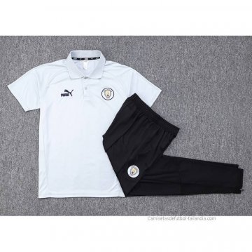 Conjunto Polo del Manchester City 2023-2024 Gris